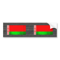 Colorful Contrast Belarusian Flag Bumper Sticker