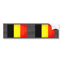 Colorful Contrast Belgian Flag Bumper Sticker