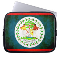 Colorful Contrast Belizean Flag Laptop Sleeves