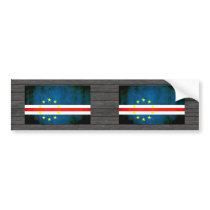 Colorful Contrast Cape Verdian Flag Bumper Sticker