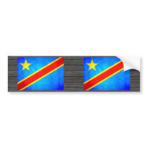 Colorful Contrast Congese Flag Bumper Sticker