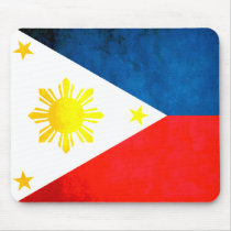 Colorful Contrast FilipinoFlag Mousepad