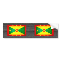 Colorful Contrast Grenadian Flag Bumper Sticker