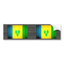 Colorful Contrast GrenadianFlag Bumper Sticker