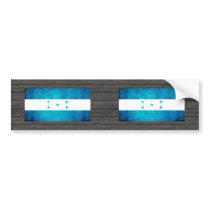 Colorful Contrast Honduran Flag Bumper Stickers