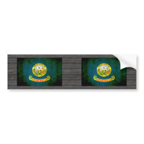 Colorful Contrast Idahoan Flag Bumper Stickers