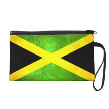 Colorful Contrast Jamaican Flag Wristlets