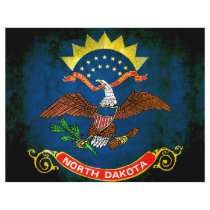Colorful Contrast North DakotanFlag Personalized Flyer