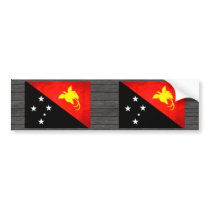 Colorful Contrast Papua New GuineanFlag Bumper Sticker
