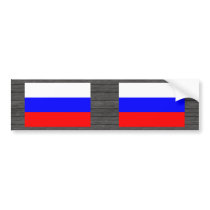 Colorful Contrast RussianFlag Bumper Stickers