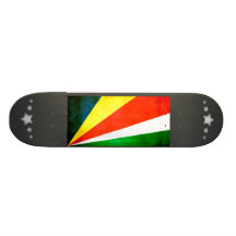 Colorful Contrast SeychelloisFlag Skateboards