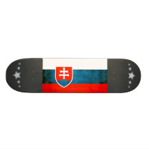 Colorful Contrast SlovakFlag Skate Board Decks