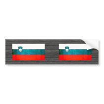 Colorful Contrast SloveneFlag Bumper Sticker