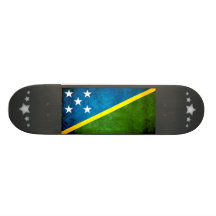 Colorful Contrast Solomon IslanderFlag Custom Skate Board