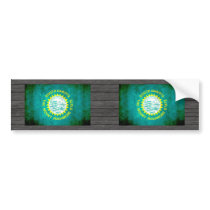 Colorful Contrast South DakotanFlag Bumper Sticker