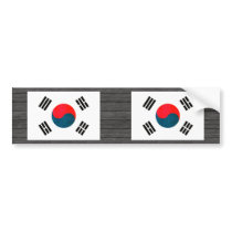 Colorful Contrast South KoreanFlag Bumper Sticker