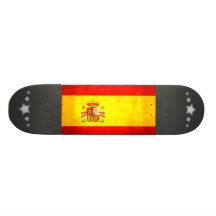 Colorful Contrast SpanishFlag Skateboard Decks