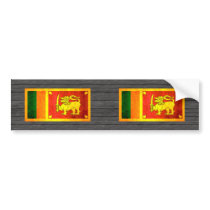 Colorful Contrast Sri LankanFlag Bumper Stickers