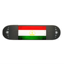Colorful Contrast TajikFlag Skate Decks