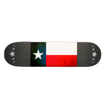 Colorful Contrast TexanFlag Skate Board