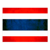 Colorful Contrast ThaiFlag Postcard