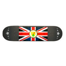 Colorful Contrast TurkFlag Skate Decks