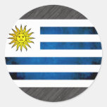 Colorful Contrast UruguayanFlag Sticker