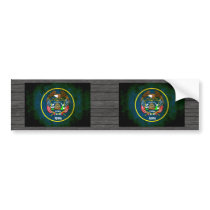 Colorful Contrast UtahnFlag Bumper Sticker