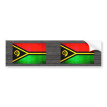Colorful Contrast VanuatanFlag Bumper Stickers