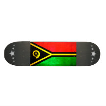 Colorful Contrast VanuatanFlag Custom Skateboard