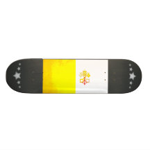 Colorful Contrast VaticanFlag Skate Board Decks