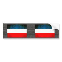Colorful Contrast Yugoslavian Flag Bumper Sticker