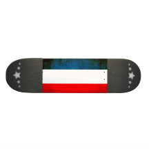 Colorful Contrast Yugoslavian Flag Skate Decks