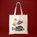 Colorful Coral Reef Fish Bag bags