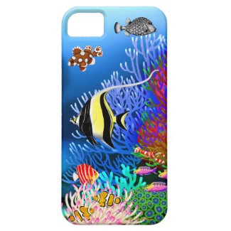 Colorful Coral Reef Fish iPhone Case iPhone 5 Covers