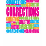 Colorful Corrections t-shirts