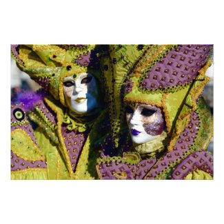 Colorful Couple at the Carnival of Venice Photo Print