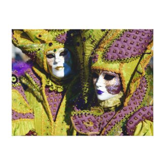 Colorful Couple Canvas Print