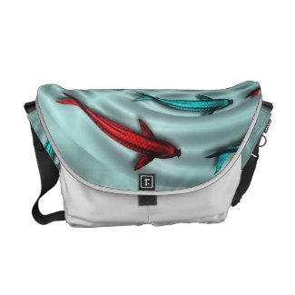 Colorful Coy Fish Messenger Bag rickshaw_messengerbag