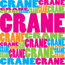 Colorful Crane Photo Cut Out