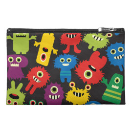 Colorful Crazy Fun Monsters Creatures Pattern Travel Accessory Bag