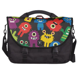 Colorful Crazy Fun Monsters Creatures Pattern Bag For Laptop