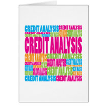 Colorful Credit Analysis cards