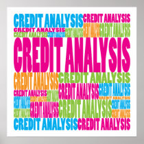 Colorful Credit Analysis Poster