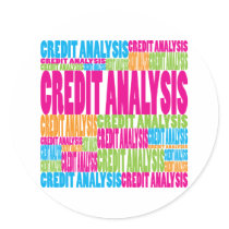 Colorful Credit Analysis stickers