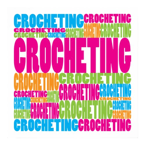 Colorful Crocheting print