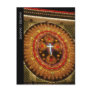 Colorful cross of lights postcards