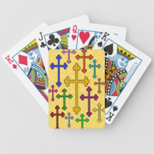 COLORFUL CROSSES Playing Cards