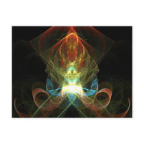 Colorful crystal postcards