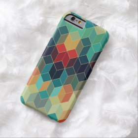 Colorful Cubes Geometric Pattern 2 Barely There iPhone 6 Case